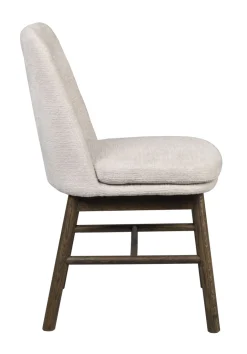 Amesbury (ruokatuoli vaalea beige kangas/ruskea tammi jalat)