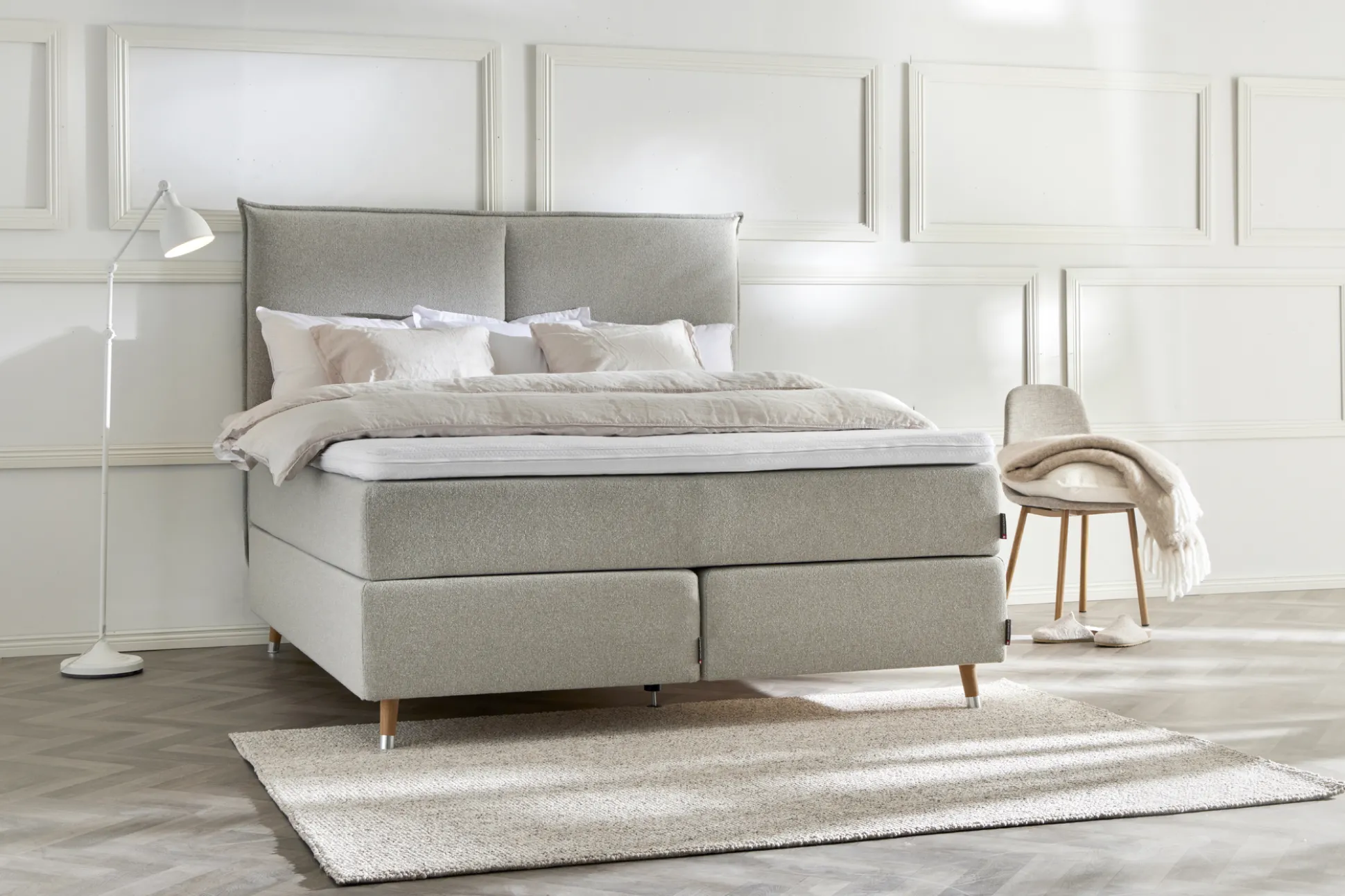 Asko Bonnell Balance (jenkkisänky 5-vyöh. 160x200cm medium/hard beige (sis. 6cm älyvaahto pp + pääty))