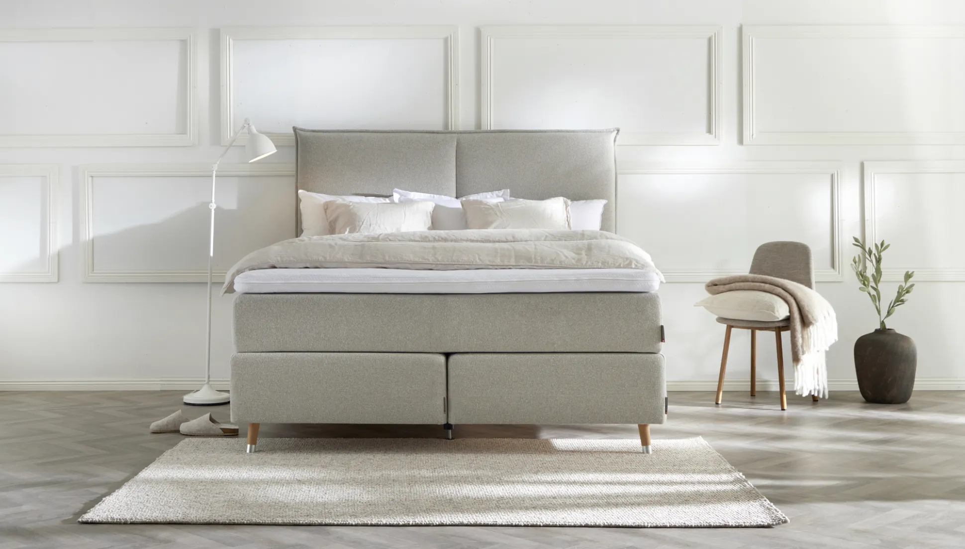 Asko Bonnell Balance (jenkkisänky 5-vyöh. 160x200cm medium/hard beige (sis. relax pp + pääty))