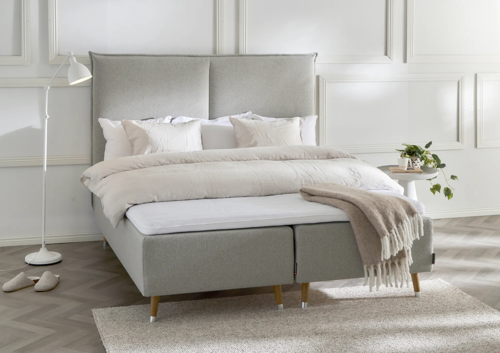 Asko Bonnell Balance (runkopatja 160x200cm medium beige sis. Relax-petauspatja + pääty)