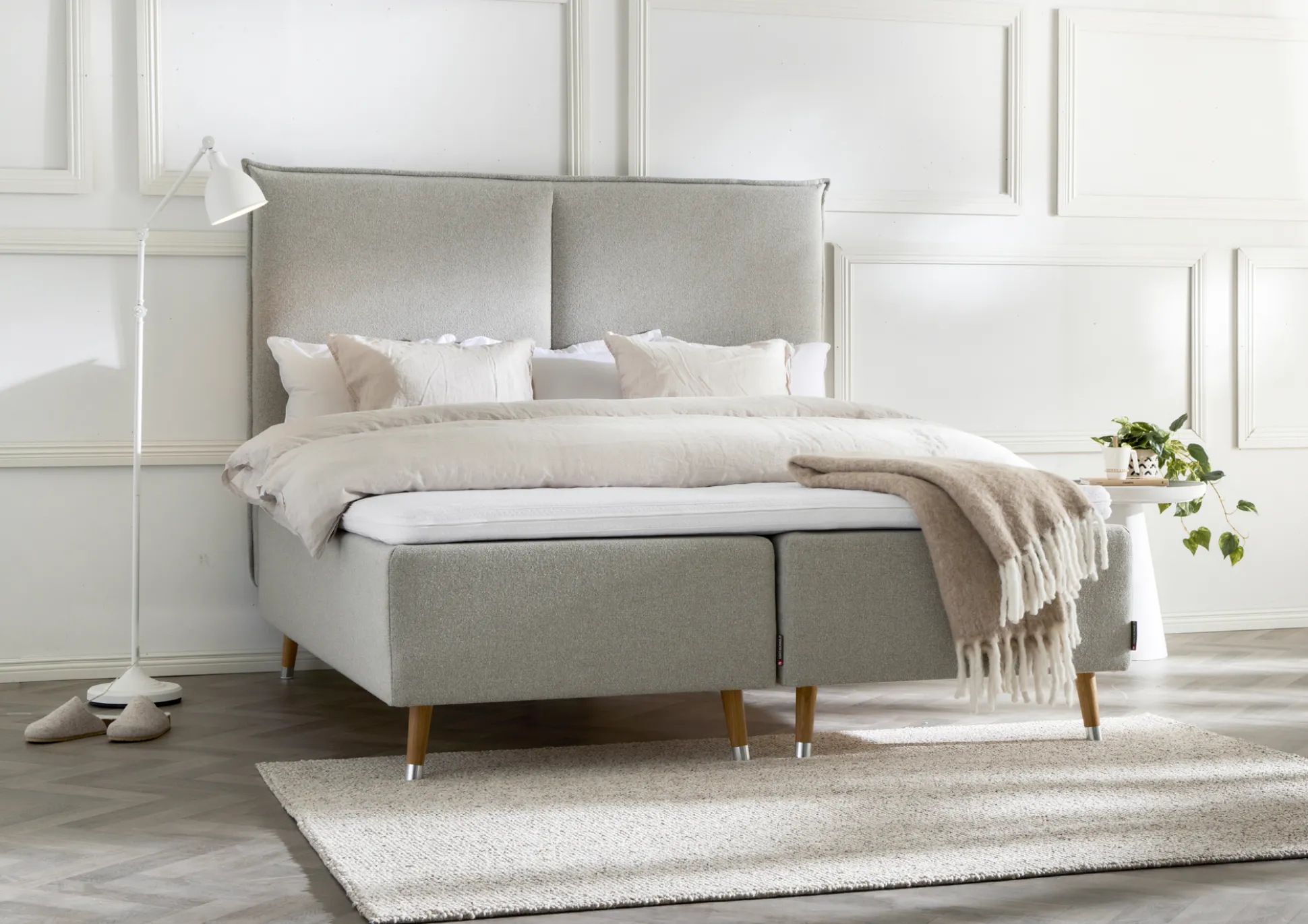 Asko Bonnell Balance (runkopatja 160x200cm medium beige sis. Relax-petauspatja + pääty)