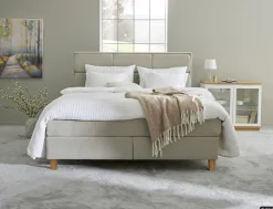 Asko Bonnell Dreamflow (jenkkisänky vyöhyke 180x200cm hard beige isoruutu pääty ei sis. pp)