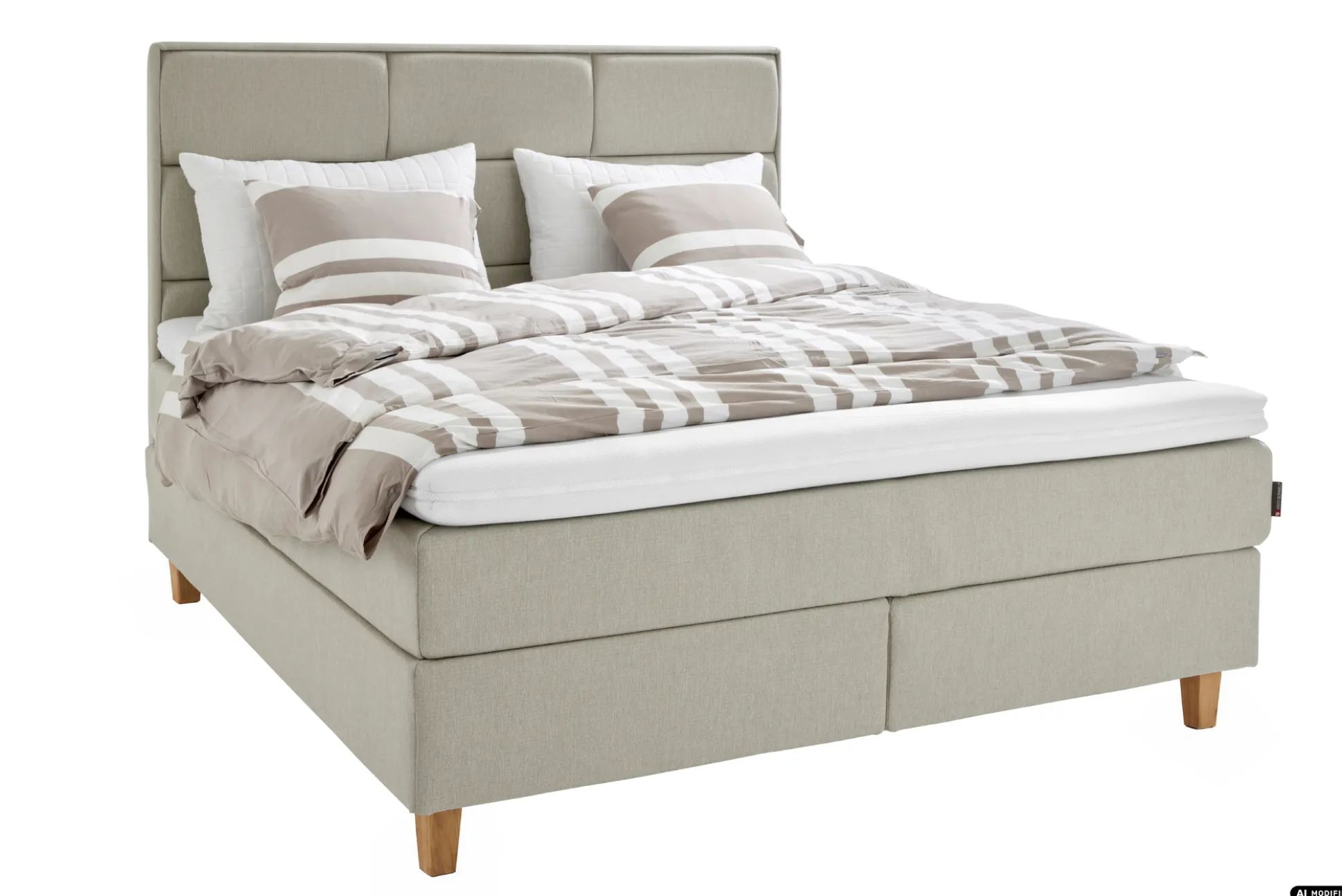 Asko Bonnell Dreamflow (jenkkisänky vyöhyke 160x200cm medium beige (sis. 8cm älyvaahto pp + isoruutu pääty))