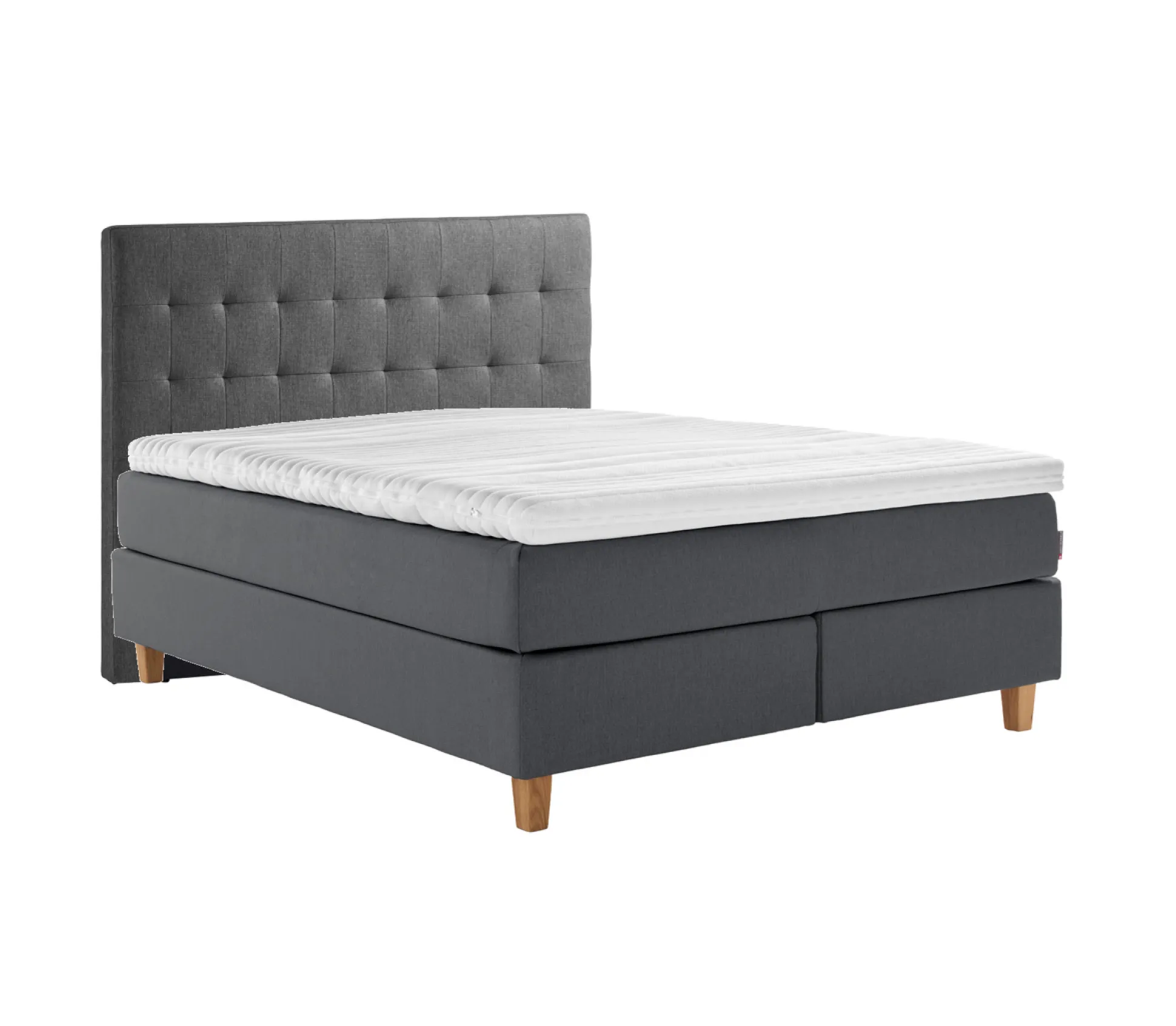 Asko Bonnell Dreamflow (jenkkisänky vyöhyke 160x200cm medium t-harmaa (sis. 8cm älyvaahto pp + pikkuruutu pääty))
