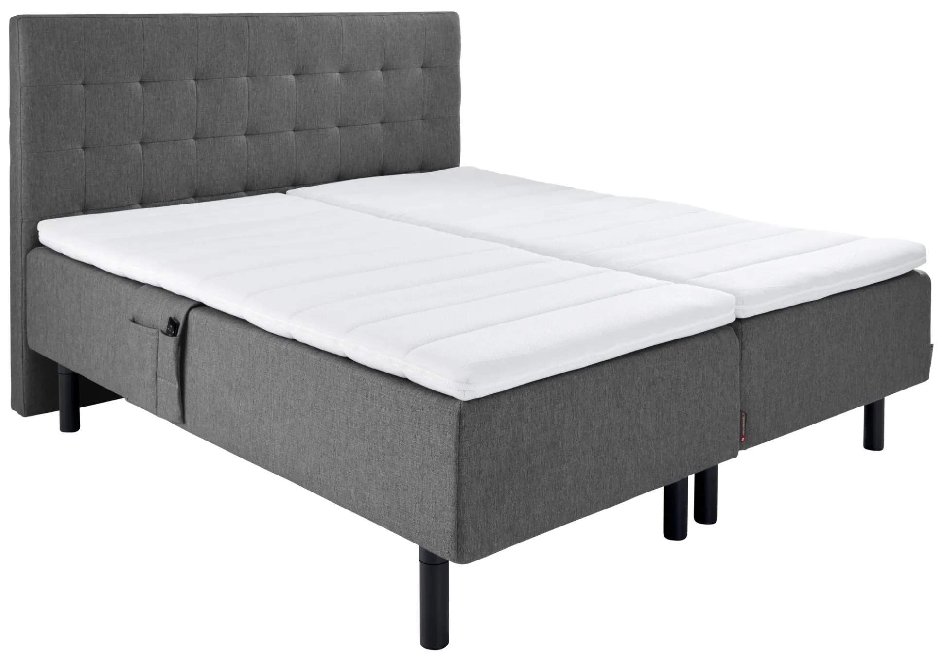 Asko Bonnell Dreamflow (moottorisänky vyöhyke 160x200cm hard t-harmaa (sis. 6cm älyvaahto pp + pikkuruutu pääty))