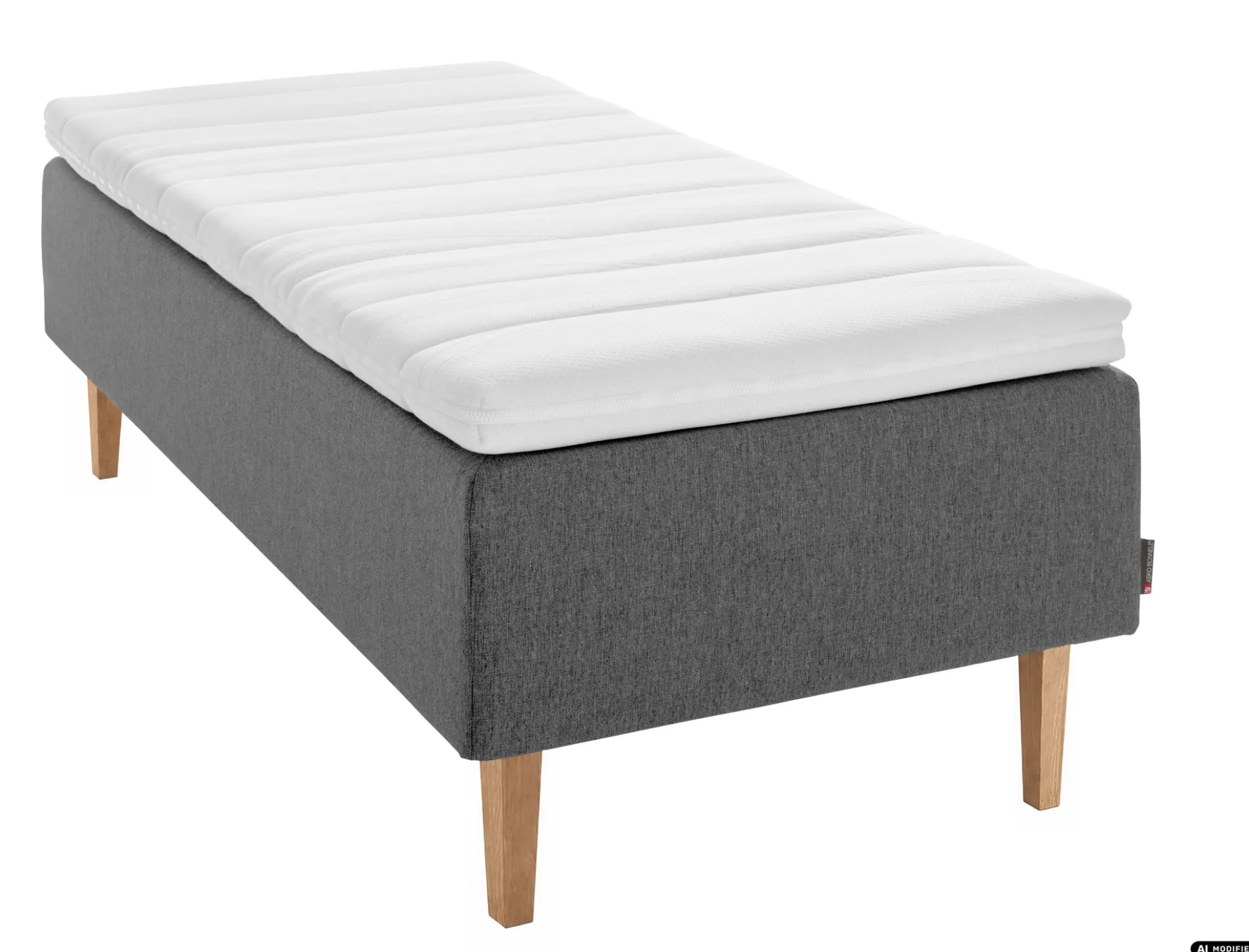 Asko Bonnell Dreamflow (runkopatja 90x200cm medium, tummanharmaa sis. 6cm älyvaahto-petauspatja)