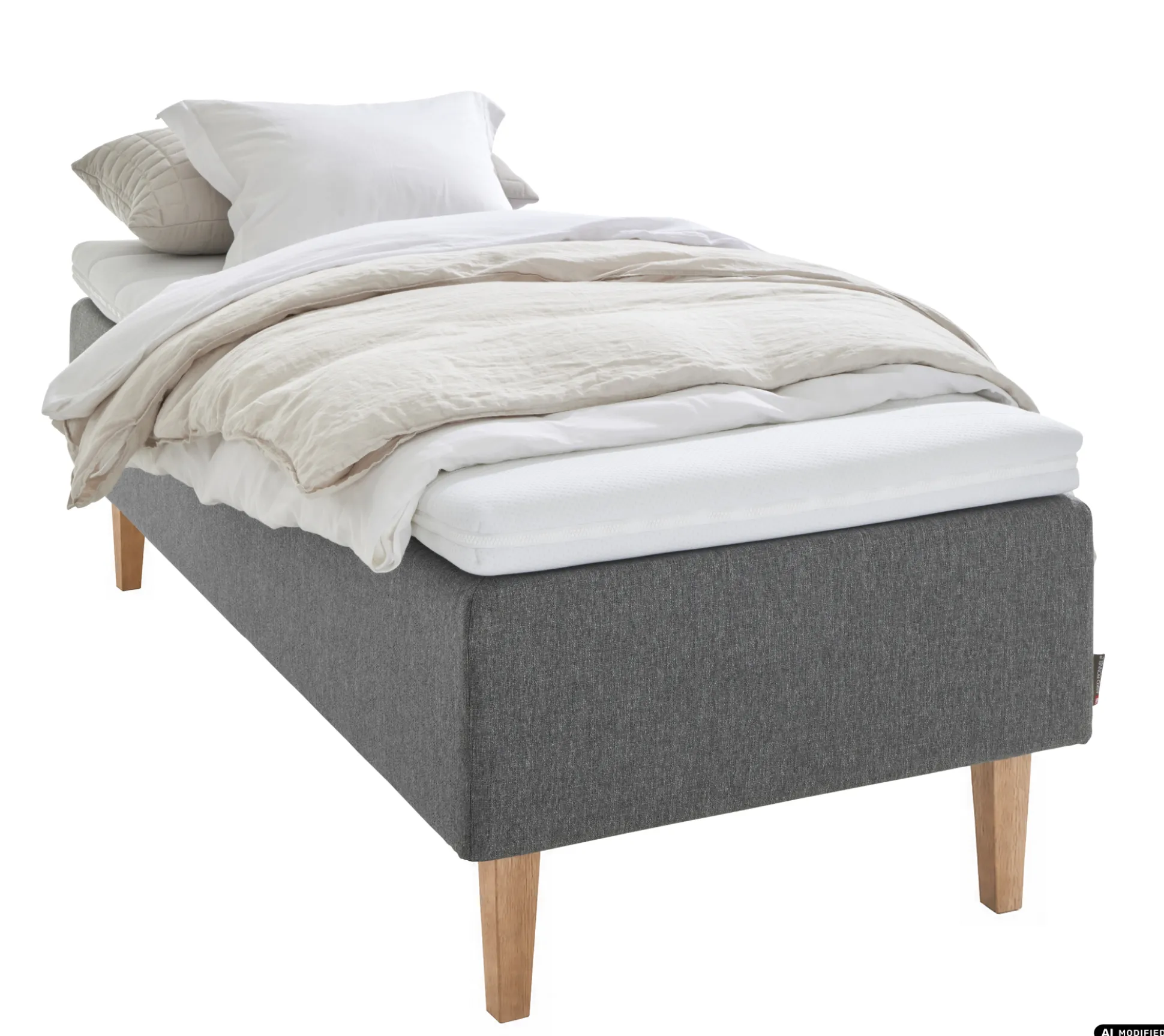 Asko Bonnell Dreamflow (runkopatja 80x200cm medium, tummanharmaa sis. 8cm älyvaahto-petauspatja)