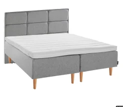 Asko Bonnell Dreamflow (runkopatja 180x210cm hard, harmaa sis. 8cm älyvaahto-petauspatja + isoruutu-pääty)