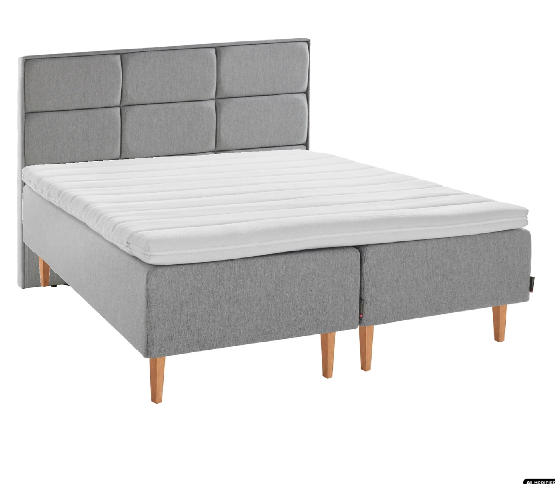 Asko Bonnell Dreamflow (runkopatja 180x210cm hard, harmaa sis. 8cm älyvaahto-petauspatja + isoruutu-pääty)