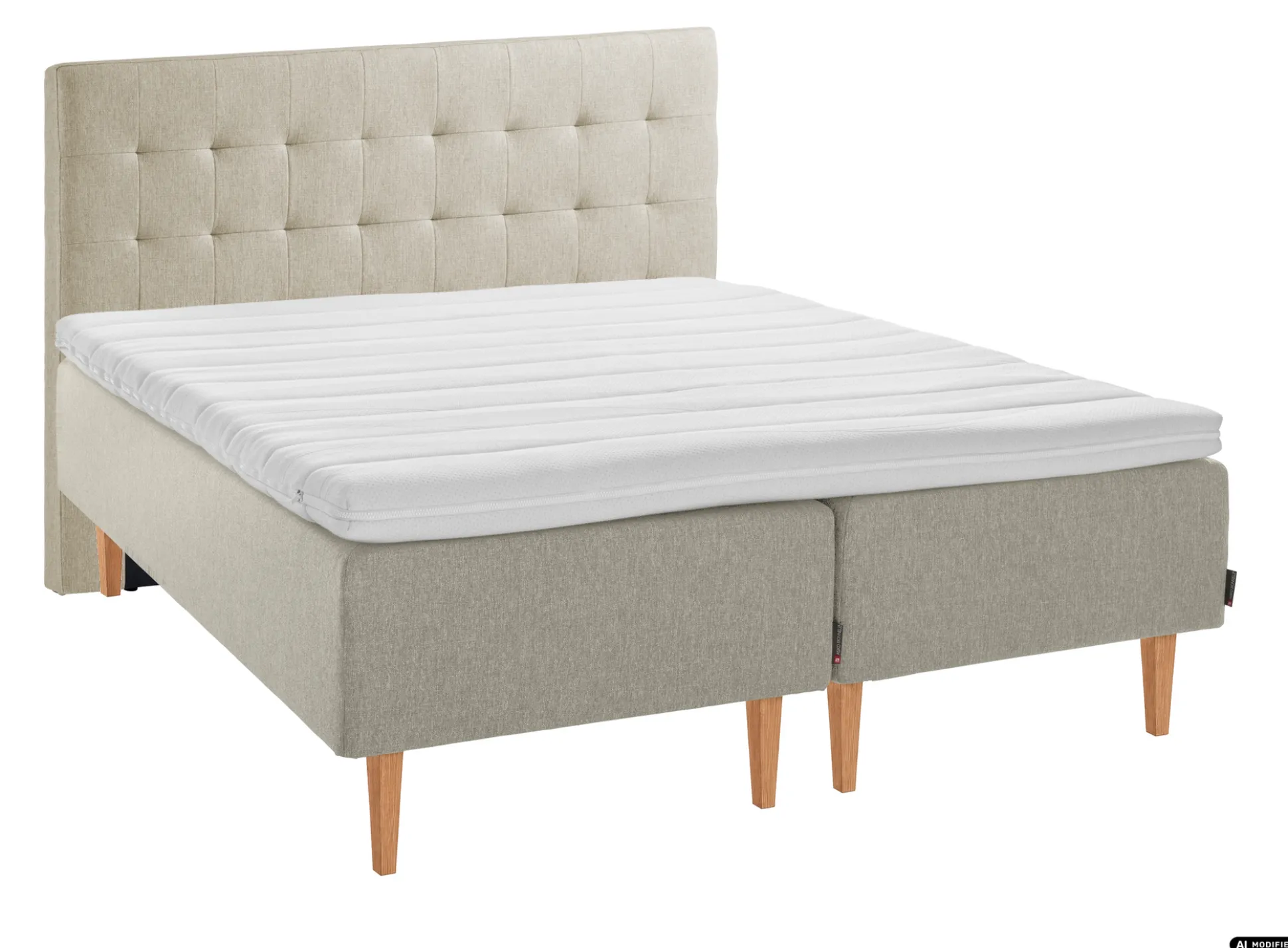 Asko Bonnell Dreamflow (runkopatja 180x210cm medium, beige sis. 8cm älyvaahto-petauspatja + pikkuruutu-pääty)