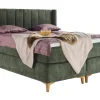 Asko Bonnell Harmony (jenkkisänky 160x200cm hard/hard, Unic 15 tummanvihreä, sis. Basic-petauspatja + pääty)