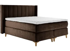 Asko Bonnell Harmony (jenkkisänky 160x200cm medium/hard, Unic 9 tummanruskea, sis. Superhard-petauspatja + pääty)