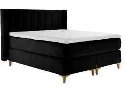 Asko Bonnell Harmony (jenkkisänky 160x200cm hard/hard, Unic 26 musta, sis. Superhard-petauspatja + pääty)