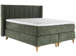 Asko Bonnell Harmony (jenkkisänky 160x200cm hard/hard, Unic 15 tummanvihreä, sis. Ergo-petauspatja + pääty)