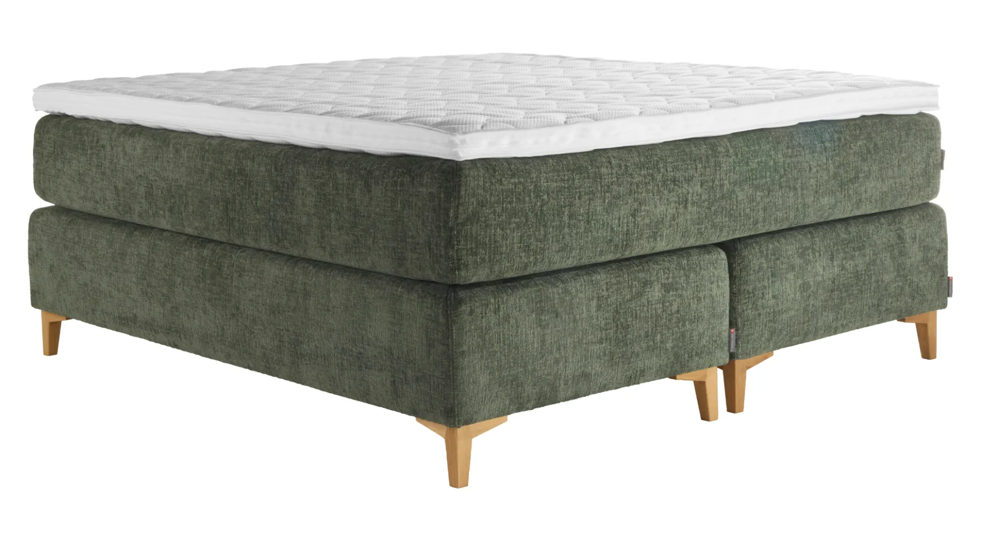 Asko Bonnell Harmony (jenkkisänky 160x200cm medium/hard, Unic 15 tummanvihreä, sis. Superhard-petauspatja)