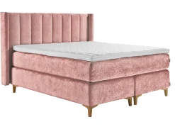 Asko Bonnell Harmony (jenkkisänky 160x200cm hard/hard, Unic 19 roosa, sis. Supersoft-petauspatja + pääty)
