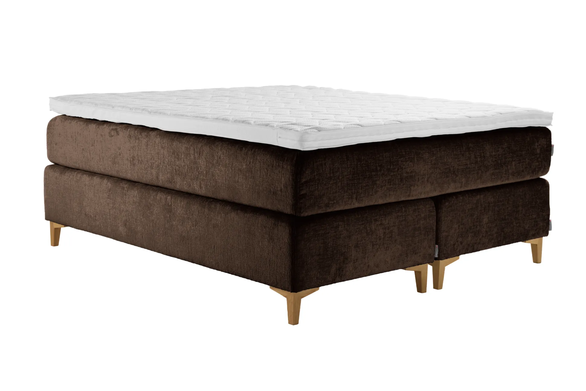 Asko Bonnell Harmony (jenkkisänky 160x200cm hard/hard, Unic 9 tummanruskea, sis. Comfort-petauspatja)