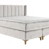 Asko Bonnell Harmony (jenkkisänky 160x200cm hard/hard, Unic 23 vaaleanharmaa, sis. Basic-petauspatja + pääty)