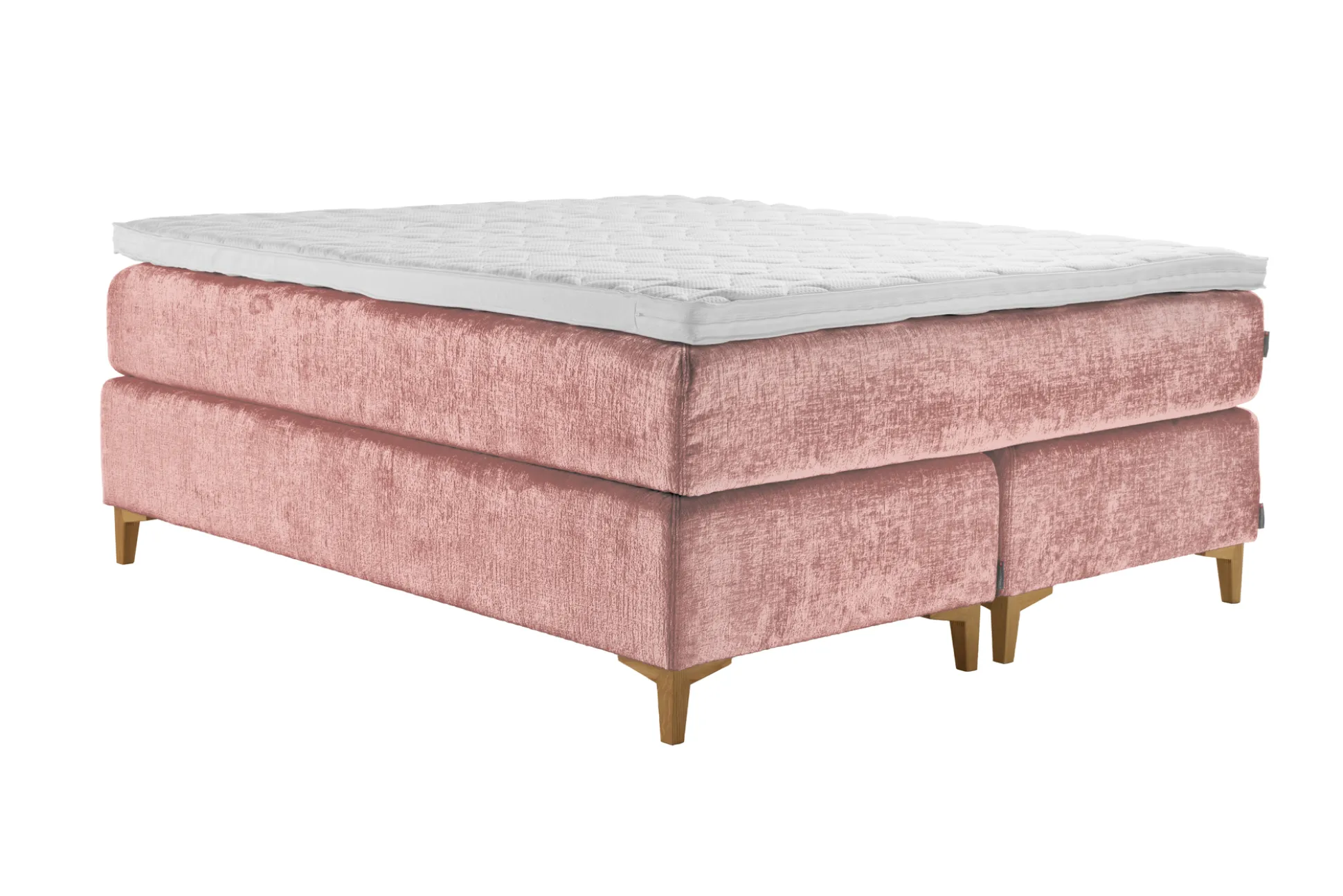 Asko Bonnell Harmony (jenkkisänky 160x200cm medium/medium, Unic 19 roosa, sis. Supersoft-petauspatja)