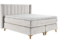 Asko Bonnell Harmony (jenkkisänky 160x200cm hard/hard, Unic 23 vaaleanharmaa, sis. Comfort-petauspatja + pääty)