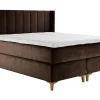 Asko Bonnell Harmony (jenkkisänky 160x200cm hard/hard, Unic 9 tummanruskea, sis. Comfort-petauspatja + pääty)