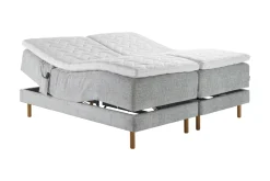 Asko Bonnell Harmony (moottorisänky 180x200cm medium/hard, Unic 23 vaaleanharmaa, sis. Basic-petauspatja)