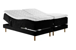 Asko Bonnell Harmony (moottorisänky 160x200cm medium/hard, Unic 26 musta, sis. halkio Memory Medium -petauspatja)