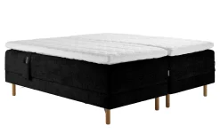 Asko Bonnell Harmony (moottorisänky 160x200cm hard/hard, Unic 26 musta, sis. halkio Memory Soft -petauspatja + pääty)