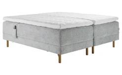 Asko Bonnell Harmony (moottorisänky 160x200cm hard/hard, Unic 23 vaaleanharmaa, sis. Basic-petauspatja)