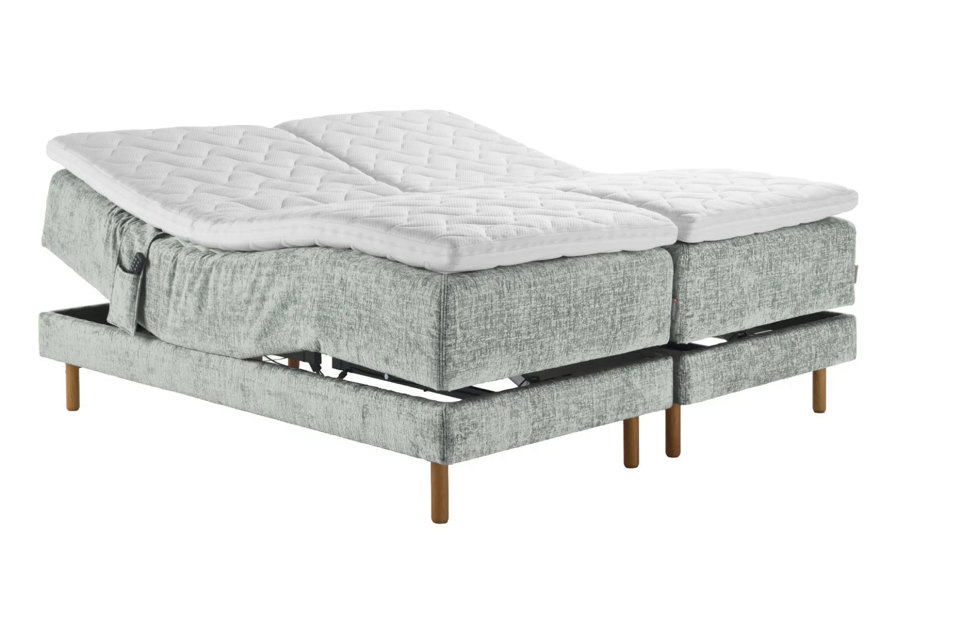 Asko Bonnell Harmony (moottorisänky 180x200cm hard/hard, Unic 20 vaaleanvihreä, sis. Basic-petauspatja)
