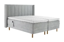 Asko Bonnell Harmony (moottorisänky 160x200cm hard/hard, Unic 23 vaaleanharmaa, sis. Comfort-petauspatja + pääty)