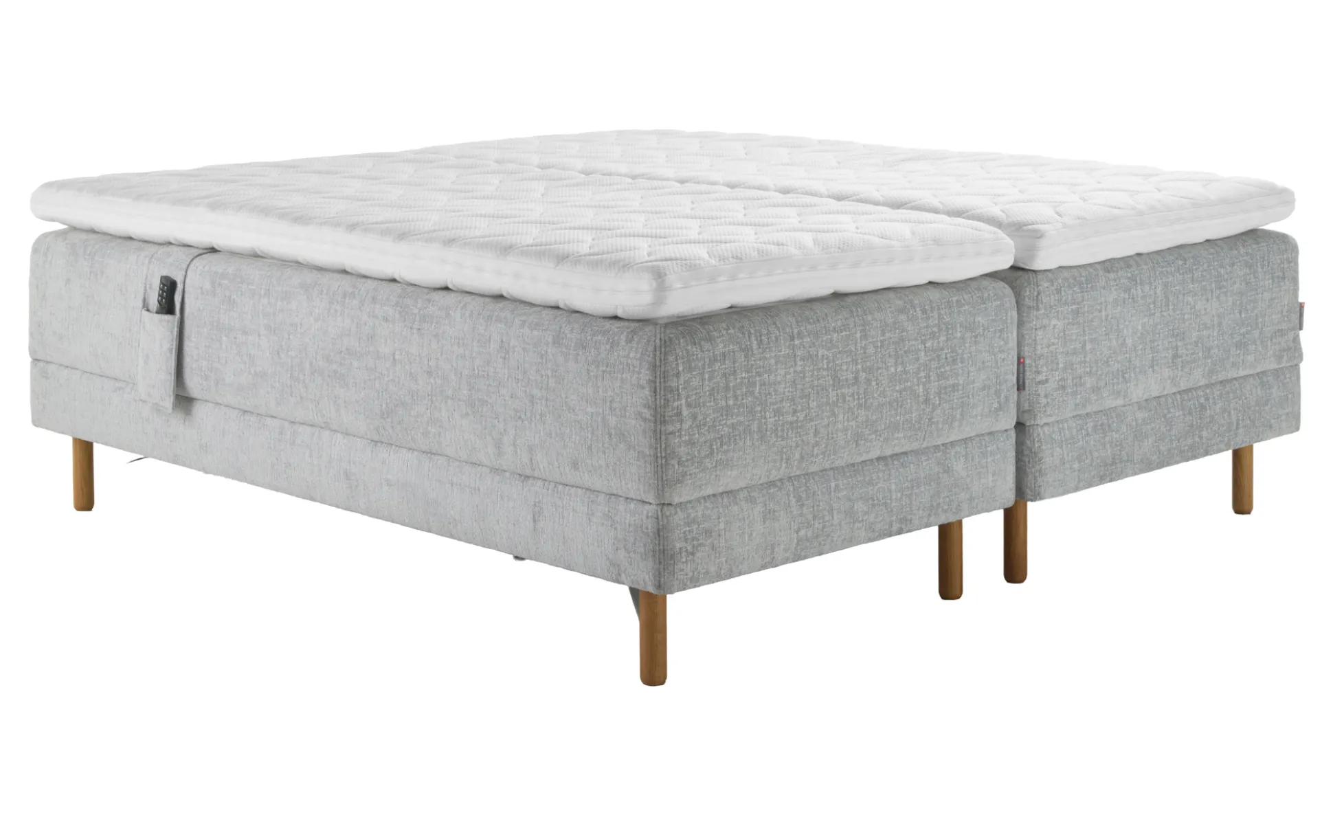 Asko Bonnell Harmony (moottorisänky 160x200cm medium/hard, Unic 23 vaaleanharmaa, sis. Basic-petauspatja)
