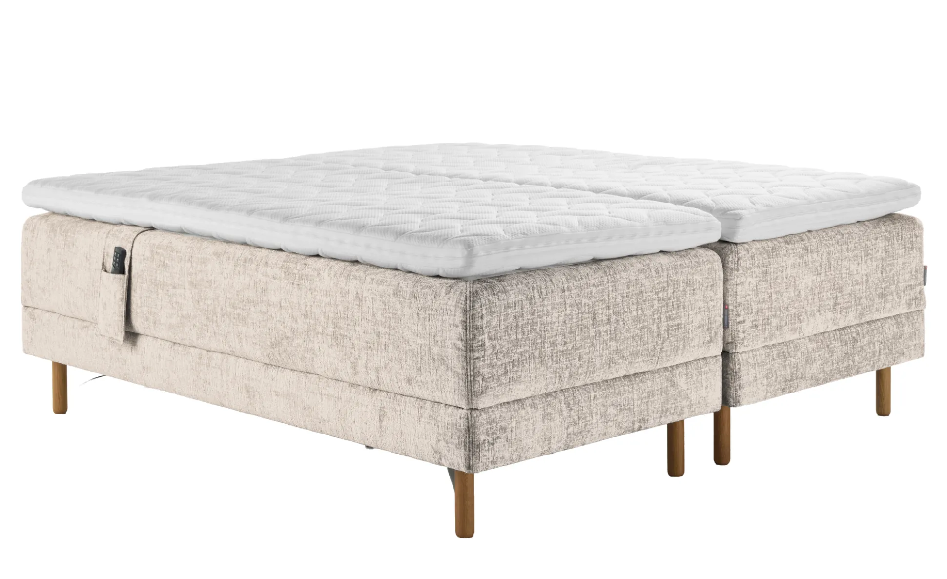 Asko Bonnell Harmony (moottorisänky 160x200cm hard/hard, Unic 4 hiekka, sis. Basic-petauspatja + pääty)