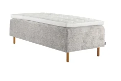 Asko Bonnell Harmony (runkopatja 90x200cm medium, Unic 23 vaaleanharmaa, sis. Basic-petauspatja)