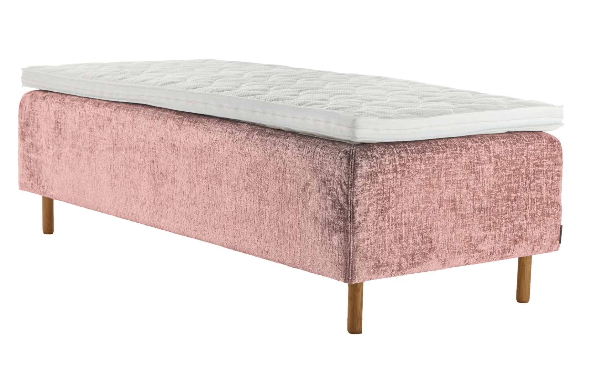 Asko Bonnell Harmony (runkopatja 80x200cm hard, Unic 19 roosa, sis. Comfort-petauspatja)