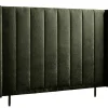 Asko Bonnell Harmony (runkopatja 160x200cm medium/medium, Unic 15 tummanvihreä, Harmony-petauspatja + pääty)