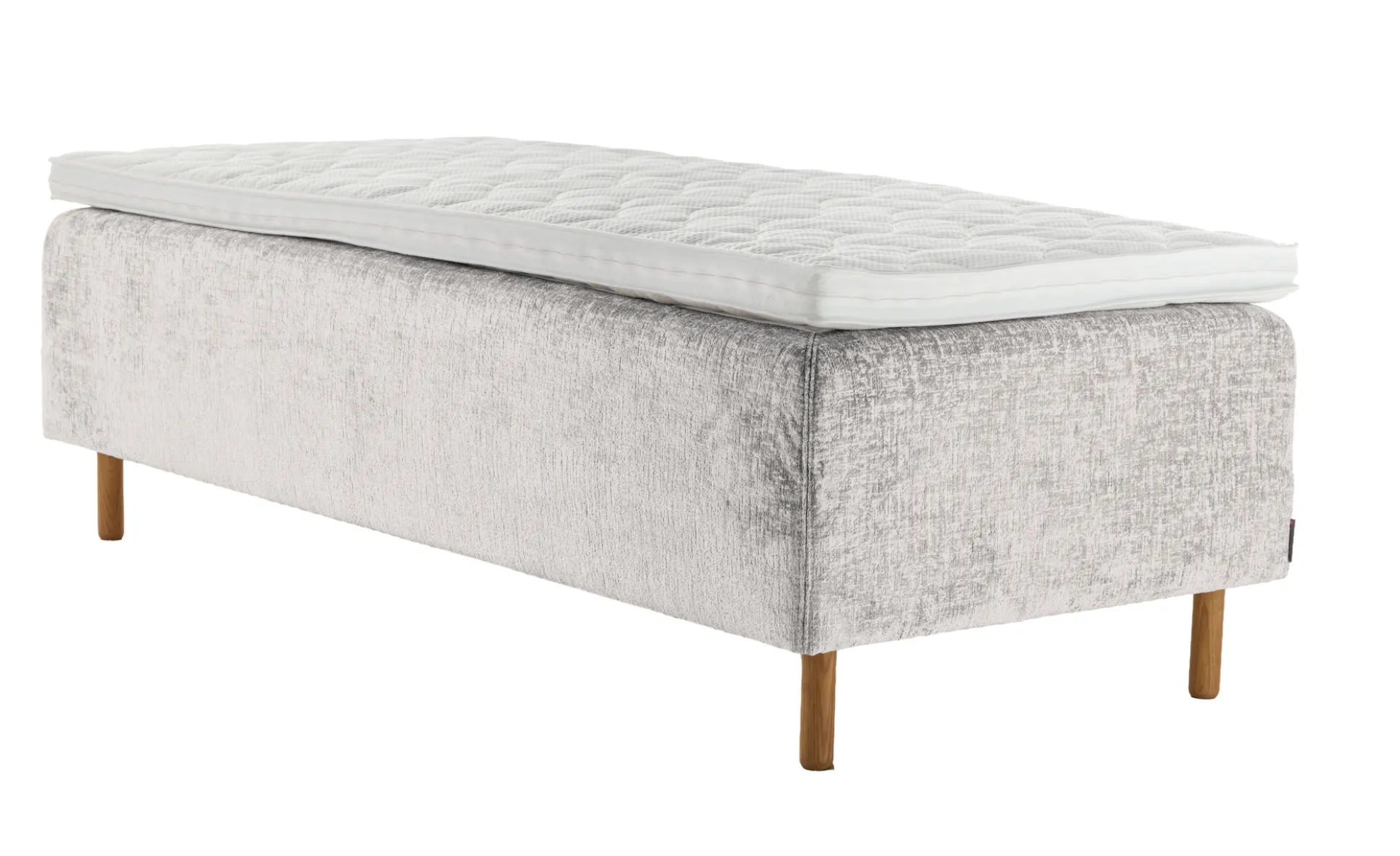 Asko Bonnell Harmony (runkopatja 80x200cm hard, Unic 23 vaaleanharmaa, sis. Basic-petauspatja)