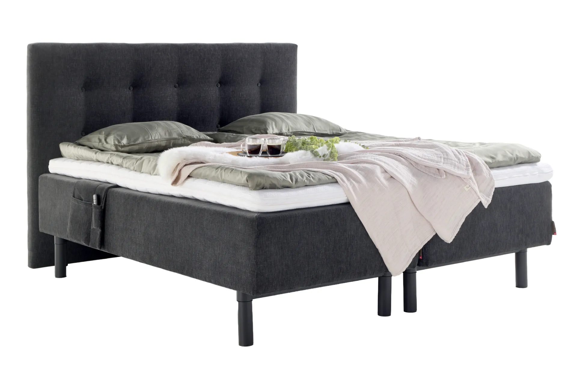 Asko Bonnell Relax (moottorisänky 5-vyöh. 160x200cm hard hiili (sis. balance pp + relax pääty))