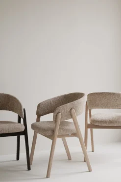 Barnaby (ruokatuoli käsinojilla tumma beige/ruskea)