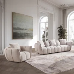Boho (3+1 sohvaryhmä, vaaleanharmaa)
