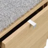 Confetti (penkki 3ltk öljytty tammi/harmaa lampaankarvajäljitelmä)