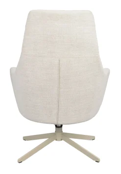 Conroe (lepotuoli vaalea beige kangas/beige metalli pyörivä)