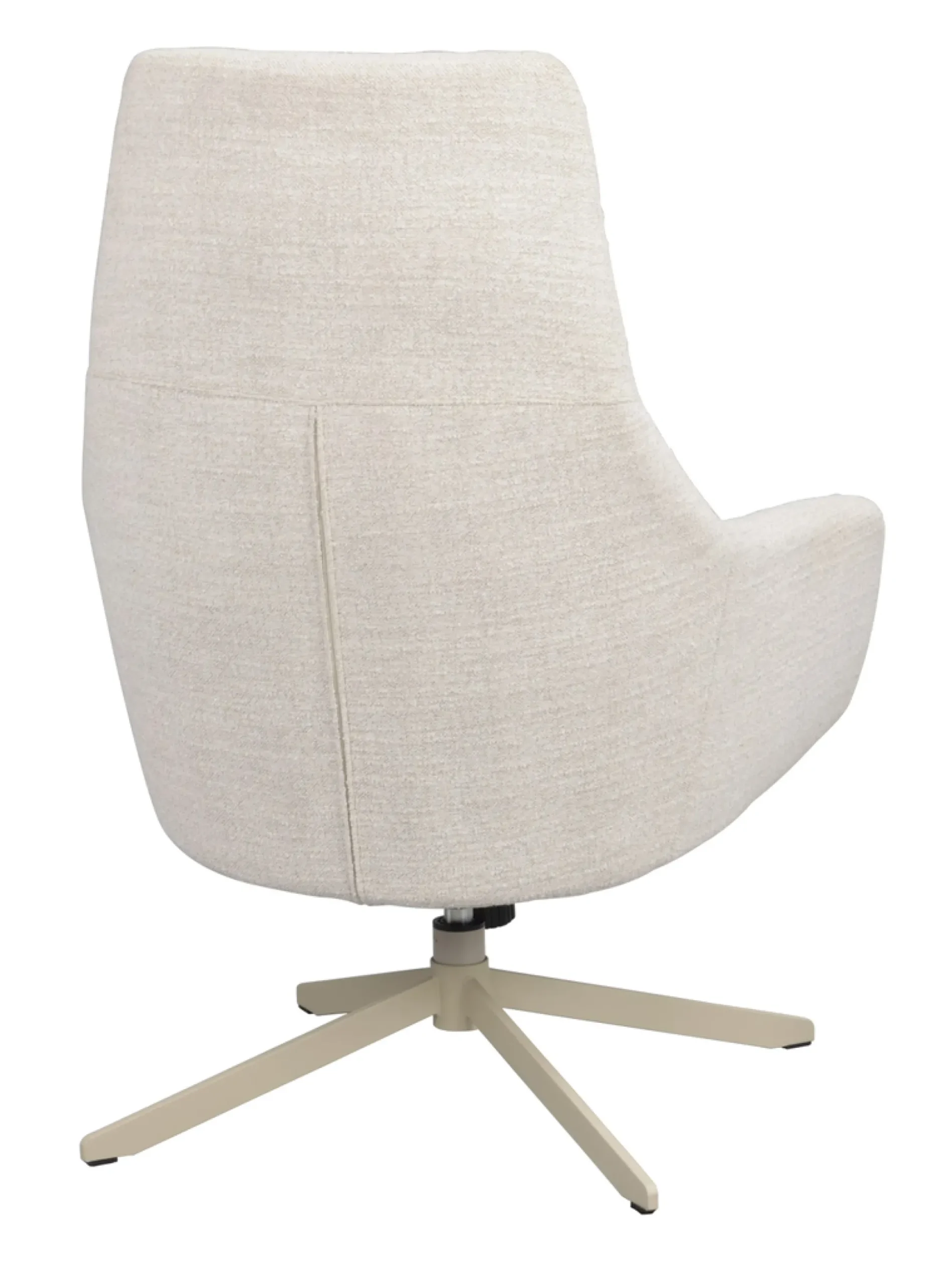 Conroe (lepotuoli vaalea beige kangas/beige metalli pyörivä)