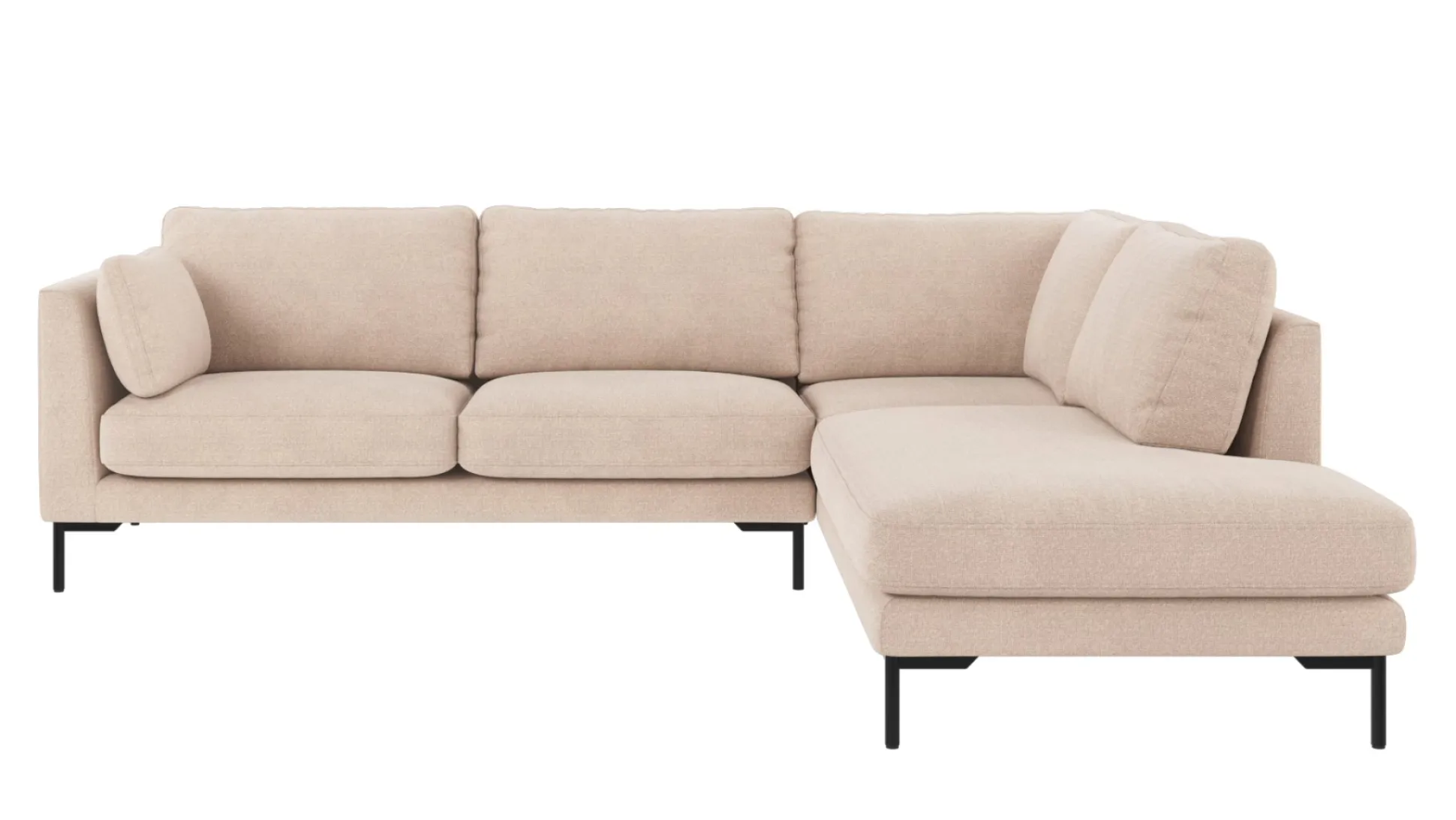 Corwin (avokulmasohva oikea, vaalea beige kangas rita 1)