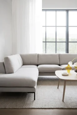 Corwin (avokulmasohva vasen, vaalea beige kangas rita 1)
