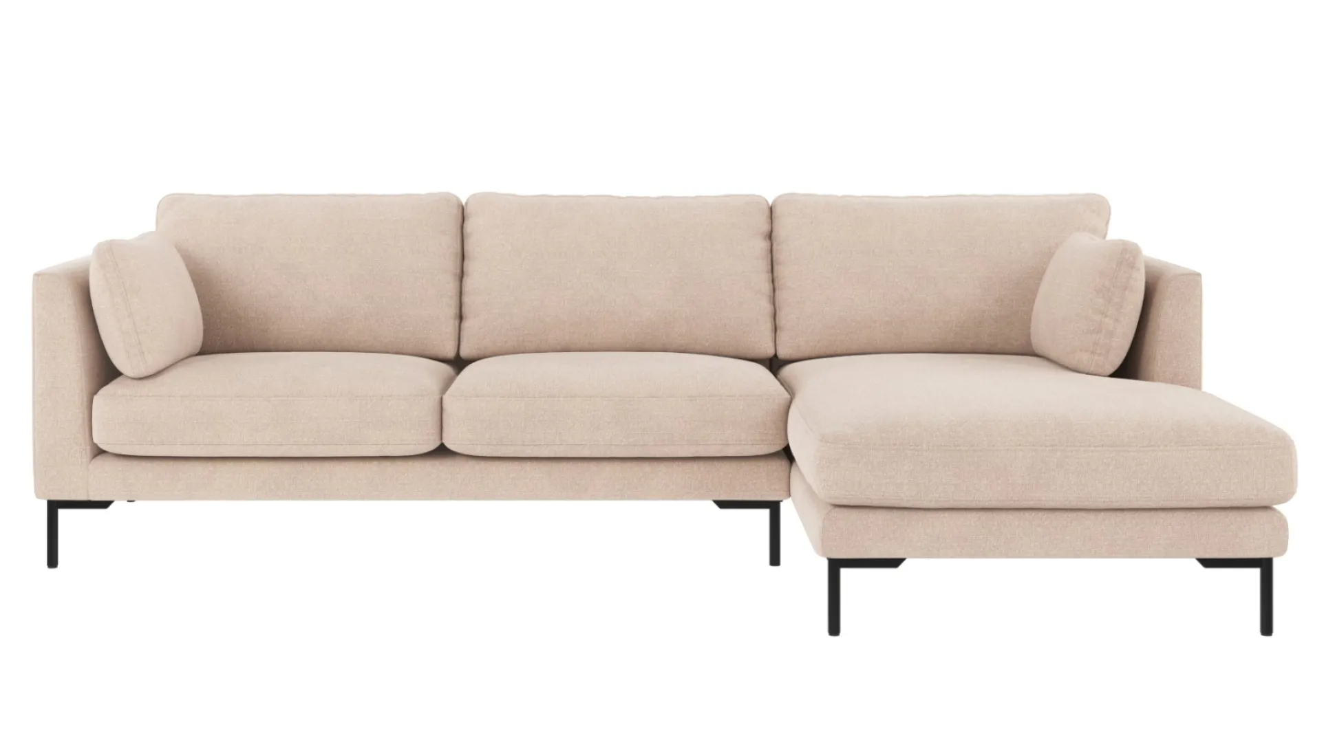 Corwin (3,5-ist. divaanisohva oikea, vaalea beige kangas rita 1)
