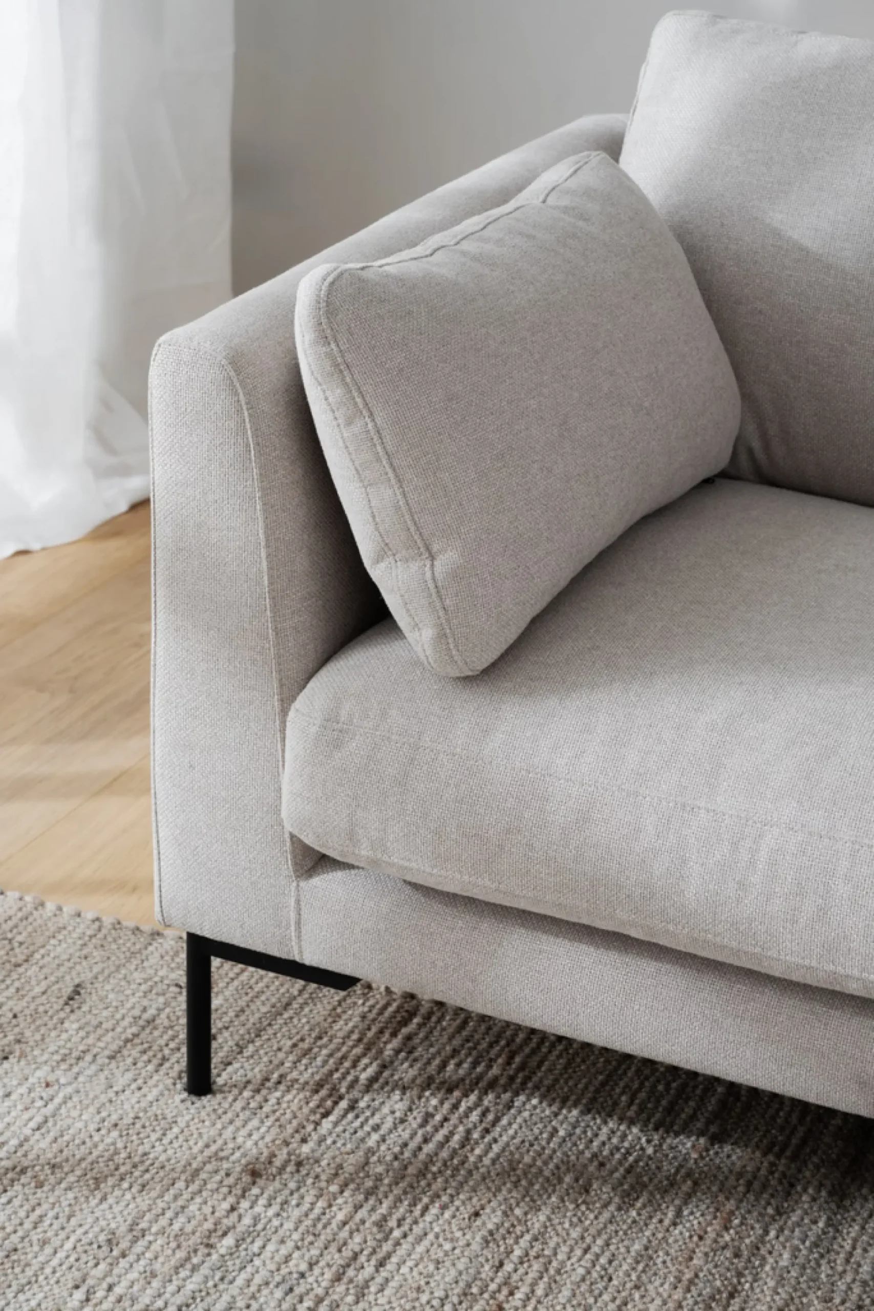 Corwin (3-ist. sohva, vaalea beige kangas rita 1)