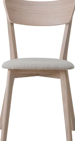 Denny (ruokapöydän tuoli nordic tammi / beige kangasistuin)