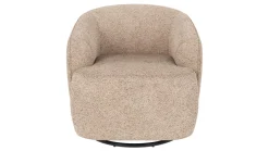 Dermot (lepotuoli, pyörivä+keinuva, vaalea beige kangas anna 2)