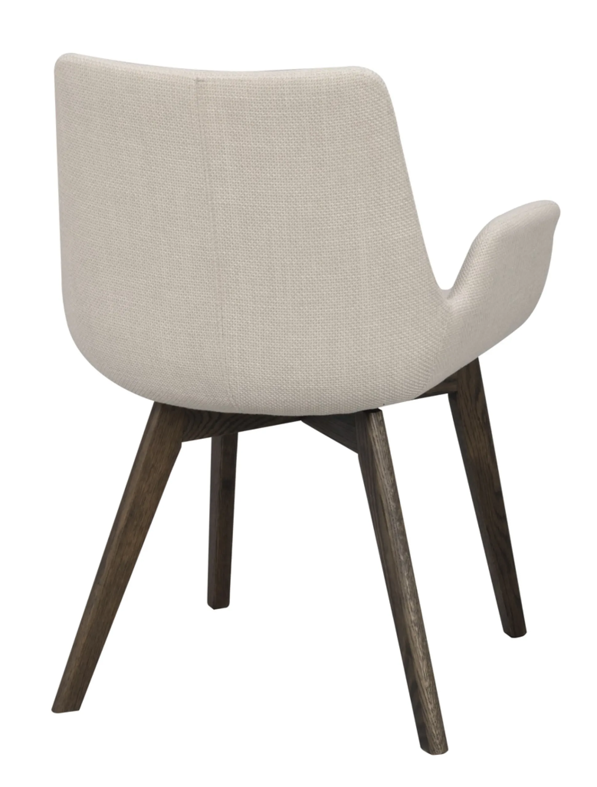 Drimsdale (ruokatuoli käsinojilla beige kangas/ruskea tammi jalat)